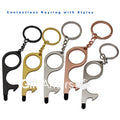 Contactless Key With Screen Touch Tip- Button Pusher- Door Opener-Bottle Opener-Door Pusher- Touch Screen Keychain
