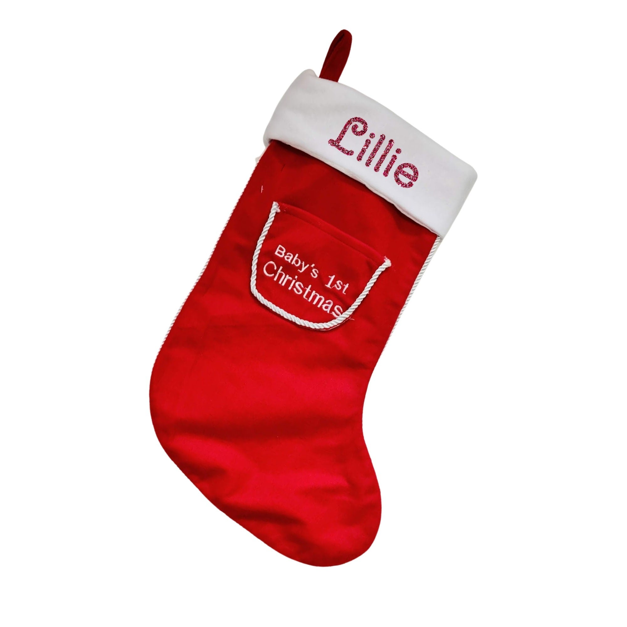 Personalised Christmas Stockings | Baby's First Christmas