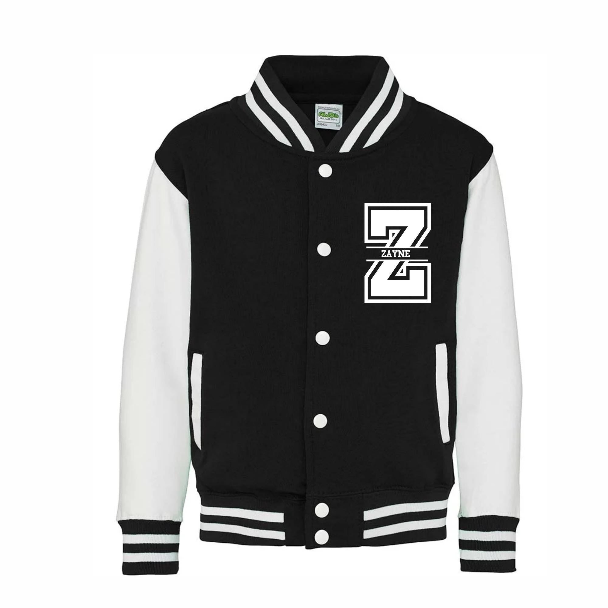 Personalised Kids & Adults Varsity Jacket, Customised Kids Varsity Jacket, Cheerleader Jacket- Baseball Style Jacket -Unisex Kids Jackets